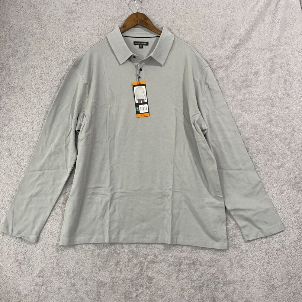 Banana Republic Gray Polo Shirt